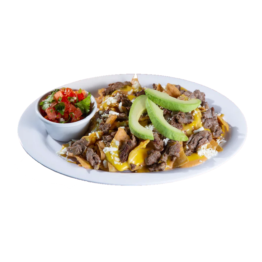 Nachos con carne asada
