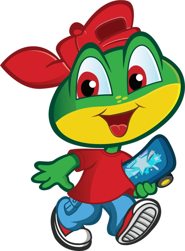 Personaje Nàvola: niño, gorra roja y patineta
